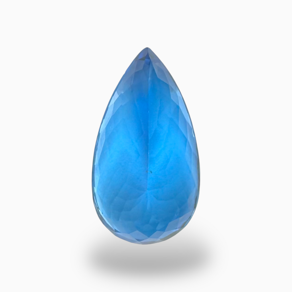 Swiss Blue Topaz 14.14 Carats Pear Shape Stone Size 19.5X11mm