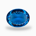 Swiss Blue Topaz 57.60 Carats Oval Shape Size 26X20.5mm Deep Sky Blue Color