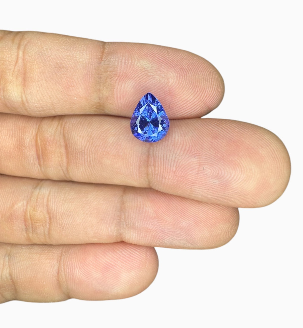 Natural Tanzanite Stone in Pear Shape 2.75 Carats Size 10x7.7mm