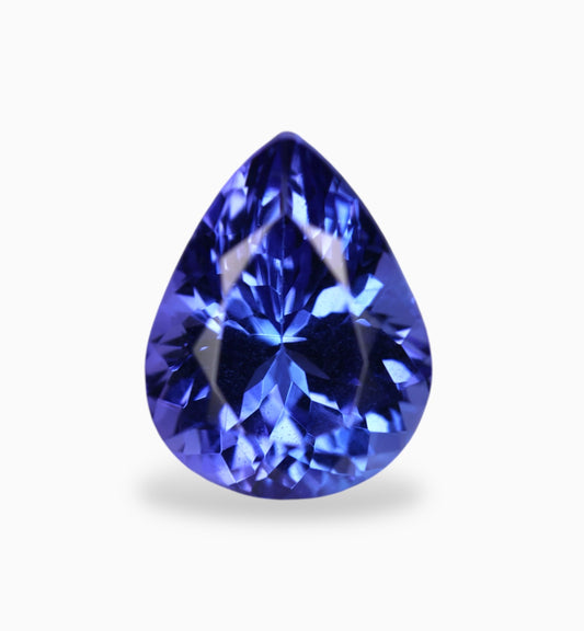 Natural Tanzanite Stone in Pear Shape 2.75 Carats Size 10x7.7mm