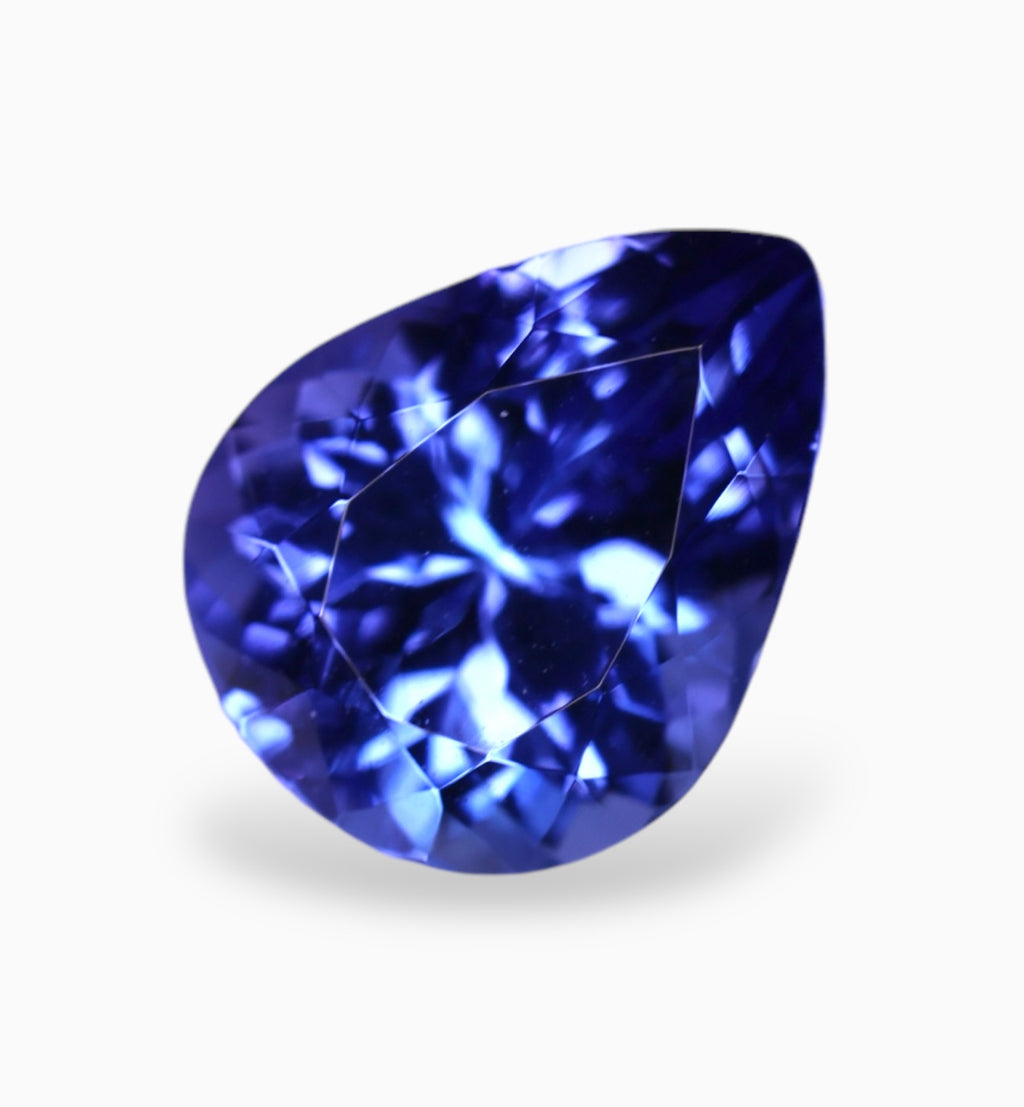 Natural Tanzanite Stone in Pear Shape 2.75 Carats Size 10x7.7mm