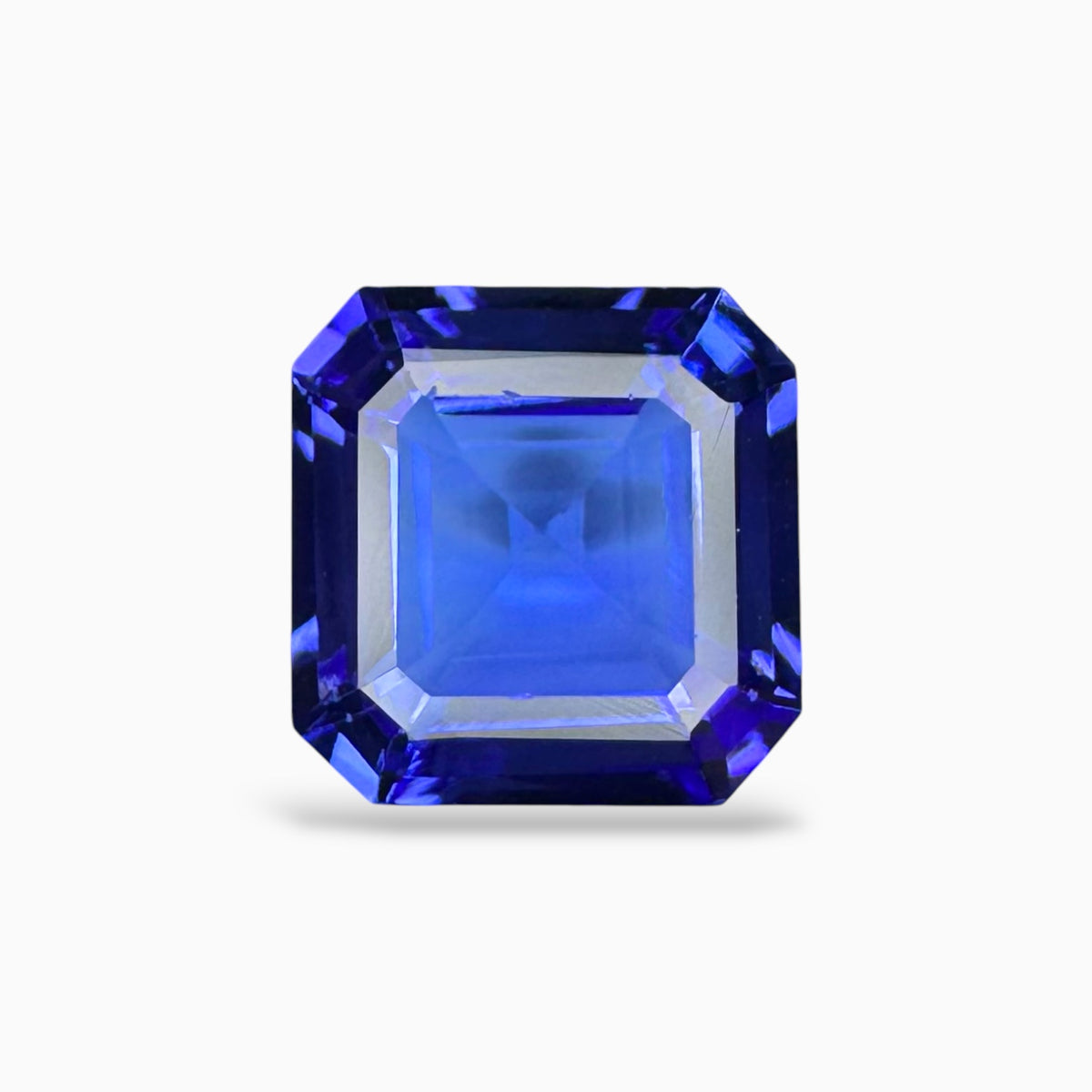 Tanzanite Asscher Cut Stone 6.54 Carats 10.9 X 11 mm