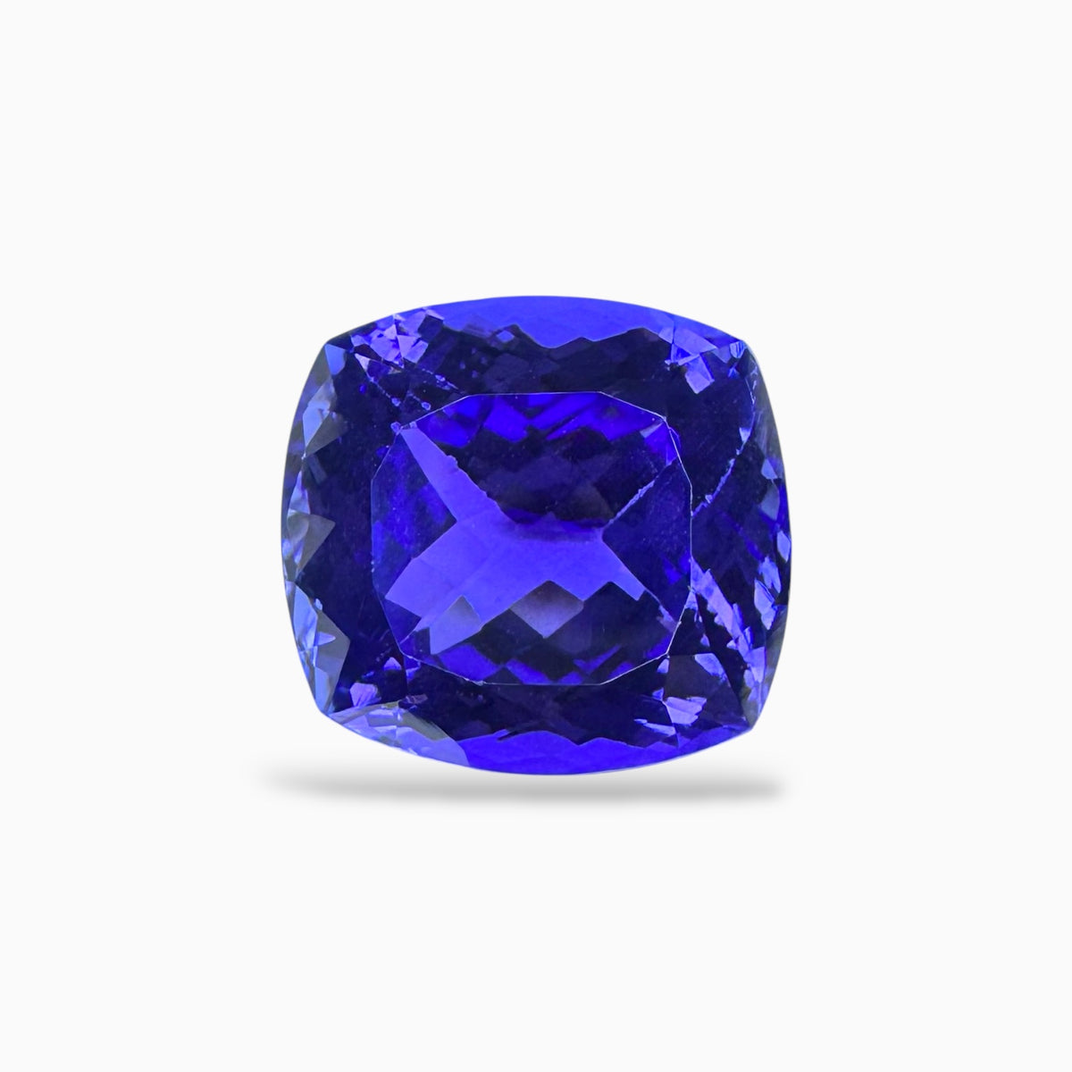 Tanzanite Cushion Cut Stone 9.71 Carats 12.3 X 11.6 mm