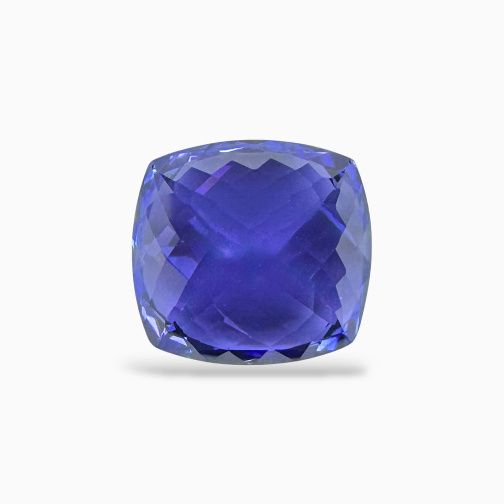 Tanzanite Cushion Cut Stone 9.71 Carats 12.3 X 11.6 mm