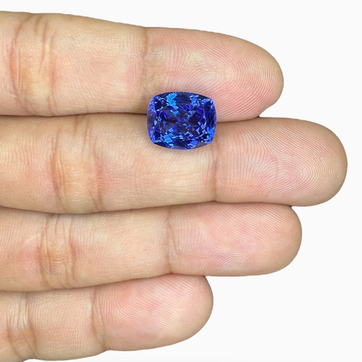 Tanzanite Cusion Stone 7.03 Carats 12.1 X 10.2 mm