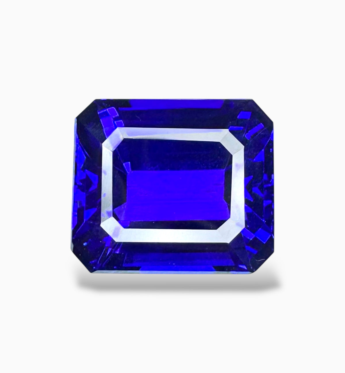 Tanzanite Emerald Cut Stone 30.35 Carats 18.6 X 15.9 mm