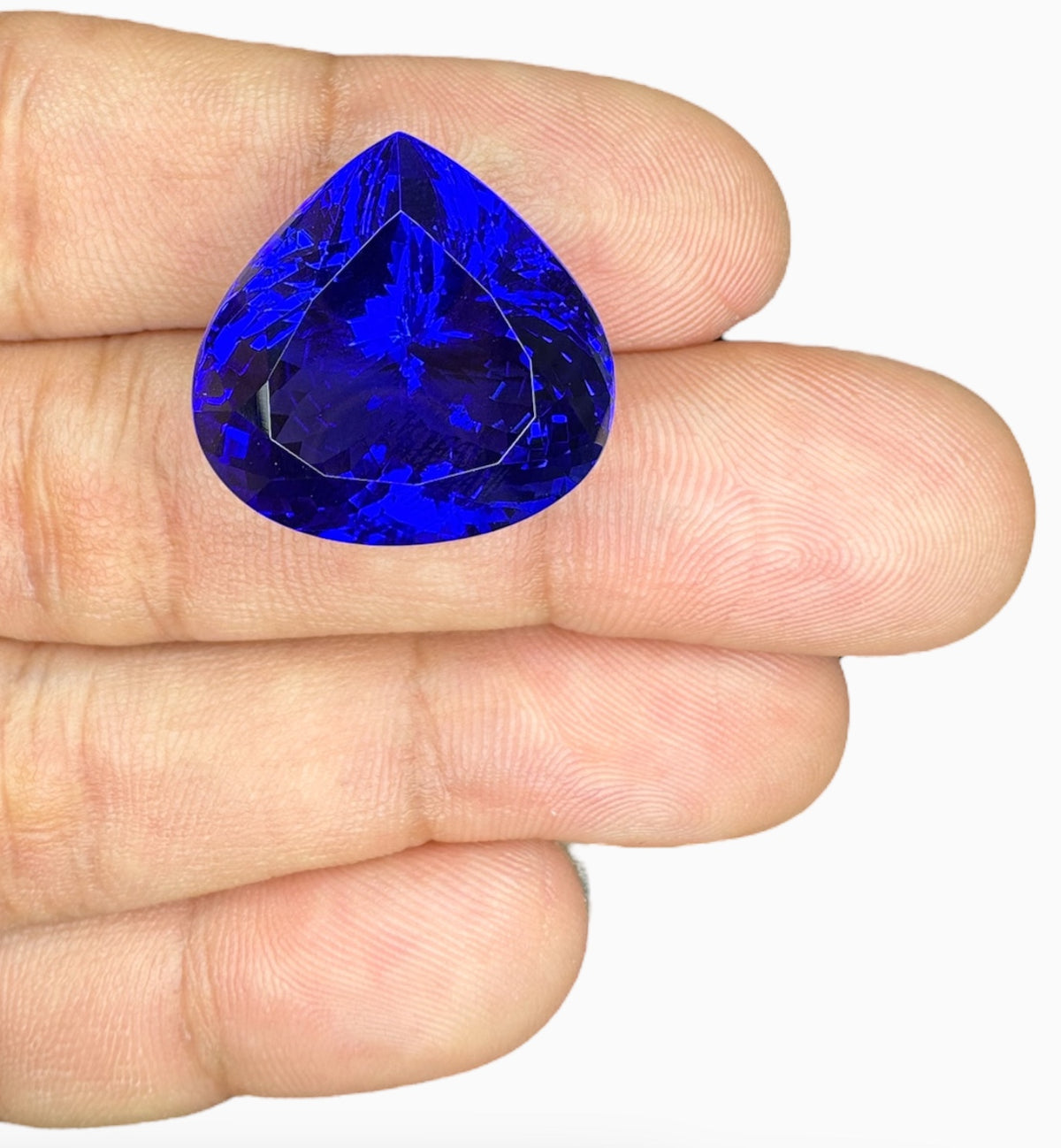 Tanzanite Heart Shape Stone 34.09 Carats 20.3 X 21.2 mm