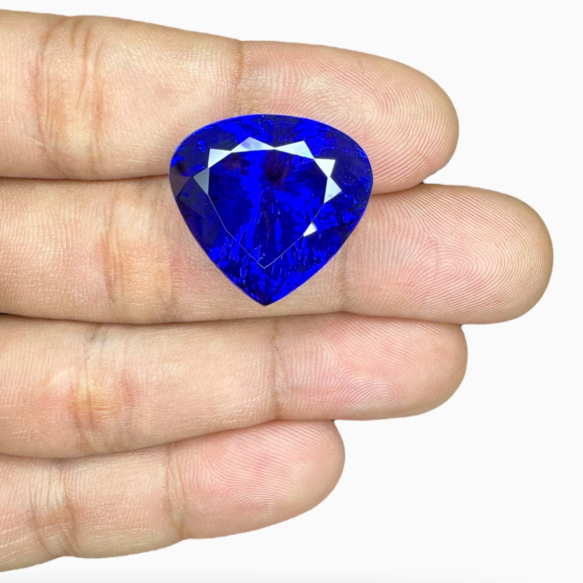 Tanzanite Heart Shape Stone 34.79 Carats 20.9 X 22.1 mm