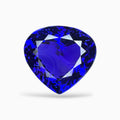 Tanzanite Heart Stone 29.55 Carats 21.6 X 20.2 mm