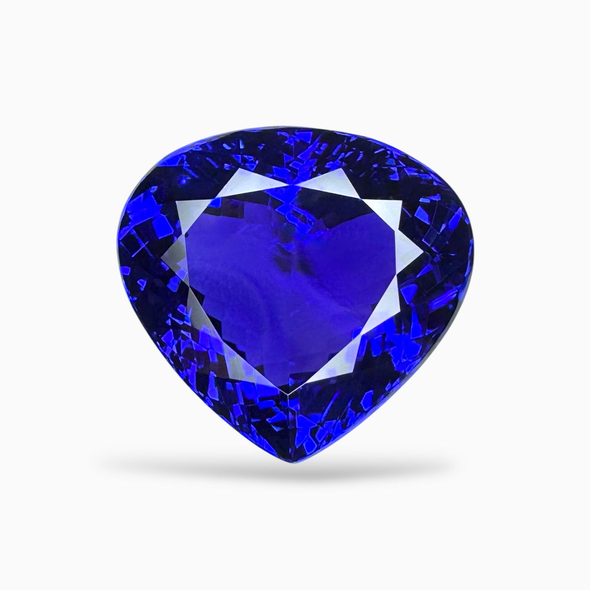 Tanzanite Heart Stone 29.55 Carats 21.6 X 20.2 mm