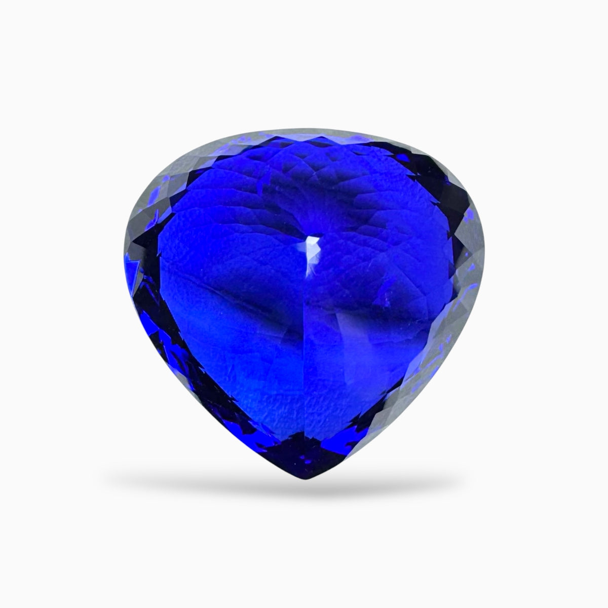 Tanzanite Heart Stone 39.25 Carats 21.5 X 22.3 mm
