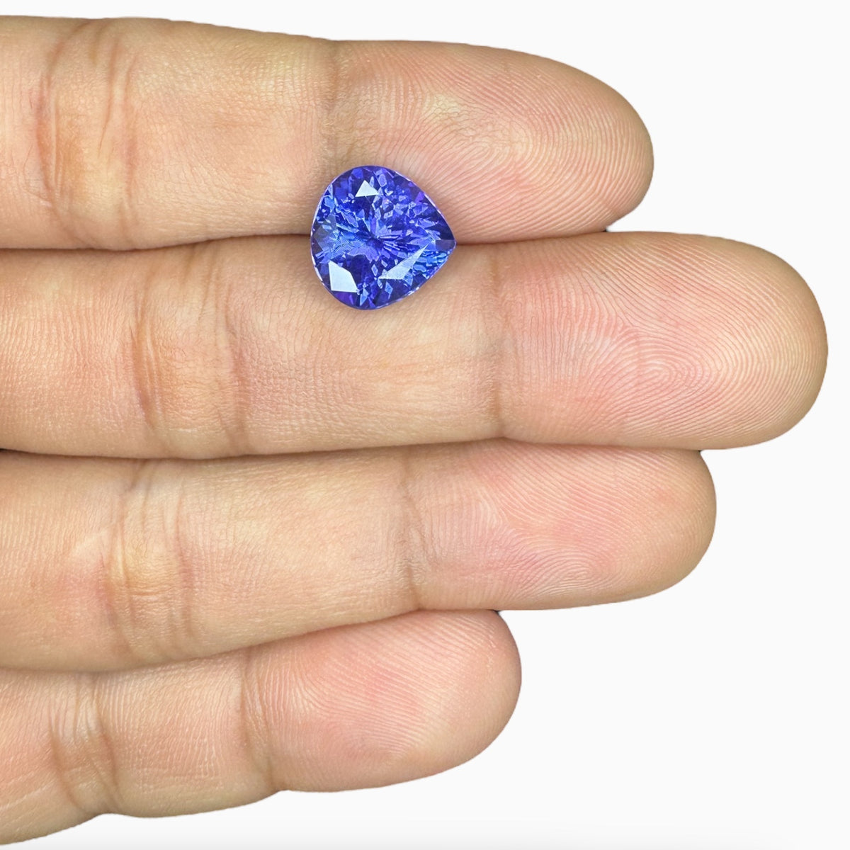 Tanzanite Heart Stone 5 Carats 11.1 X 11.2 mm