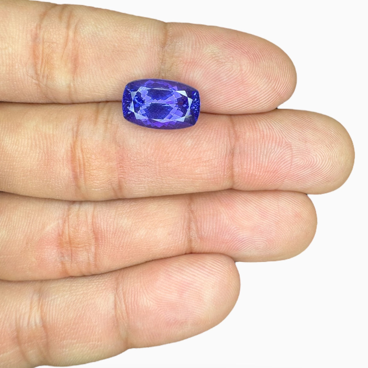 Tanzanite Long Cushion Stone 6.83 Carats 14.1 X 9 mm