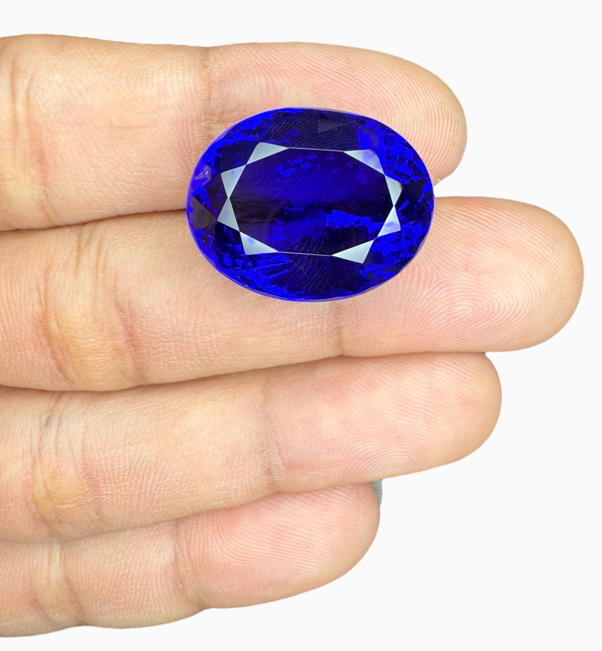 Tanzanite Oval Stone 33.48 Carats 22.3 X 17.6 mm