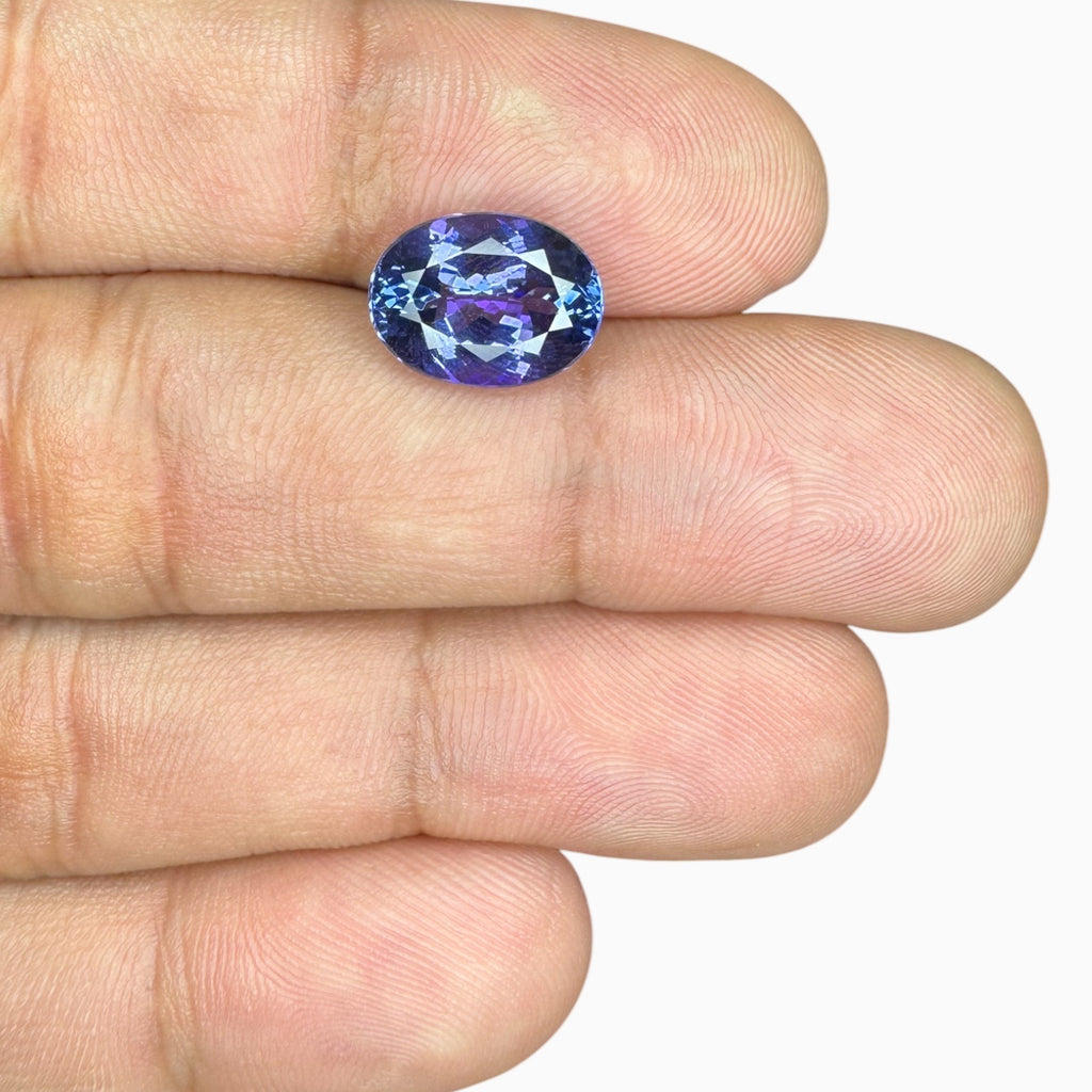 Tanzanite Oval Stone 4.41 Carats 12 X 8.9 mm