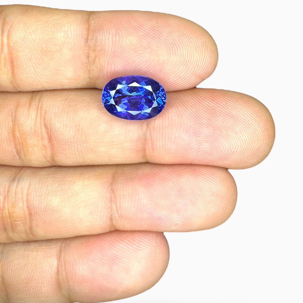 Tanzanite Oval Stone 5.37 Carats 13 X 9 mm