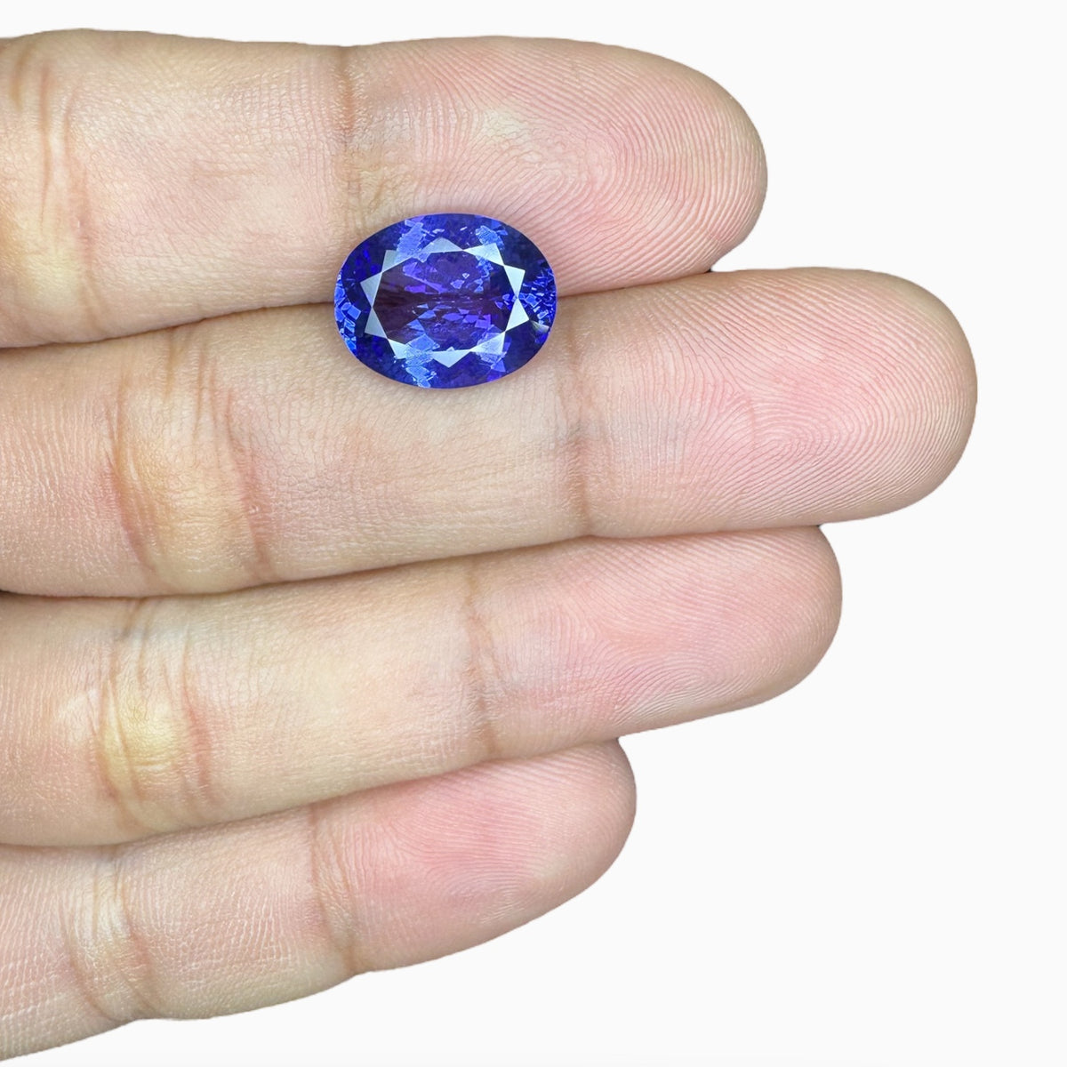 Tanzanite Oval Stone 6.37 Carats 13.6 X 10.6 mm