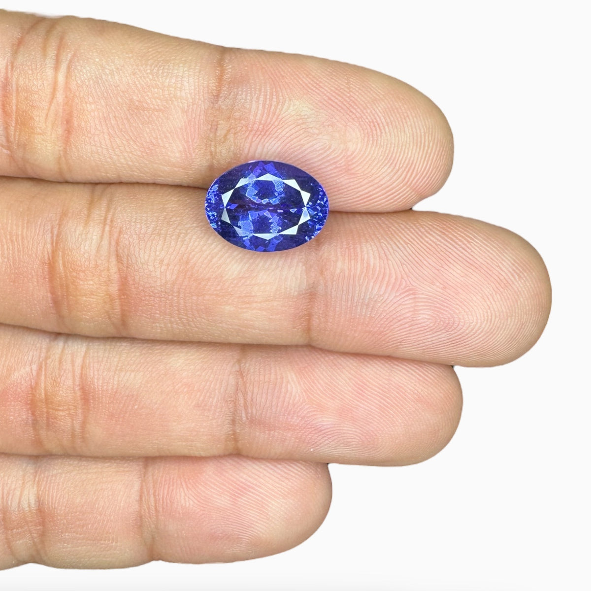 Tanzanite Oval Stone 6.45 Carats 13.2 X 9.8 mm