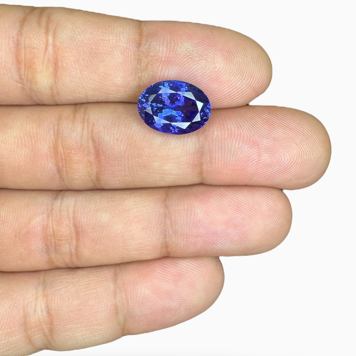Tanzanite Oval Stone 6.76 Carats 13.8 X 10.2 mm