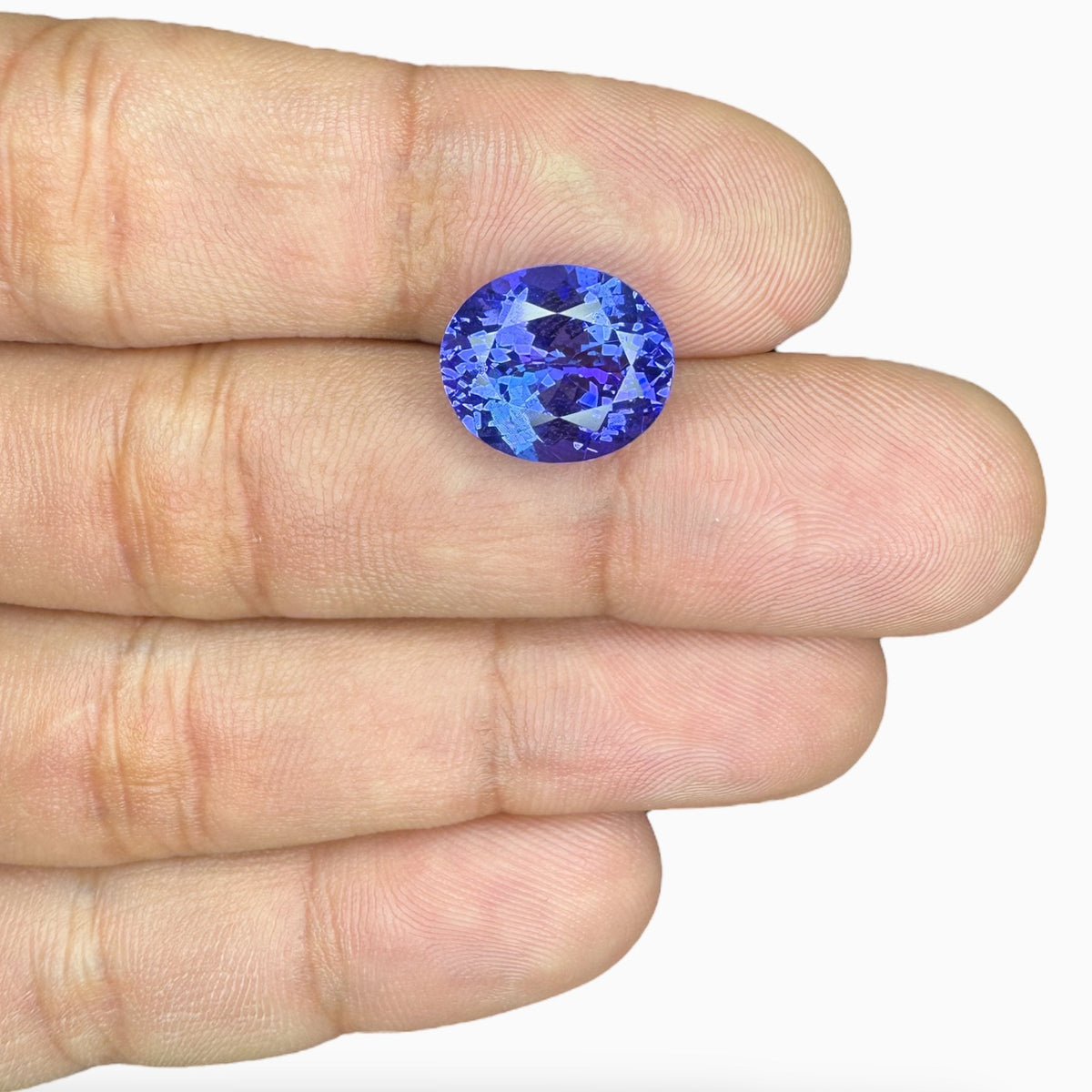 Tanzanite Oval Stone 7.41 Carats 12.9 X 11 mm