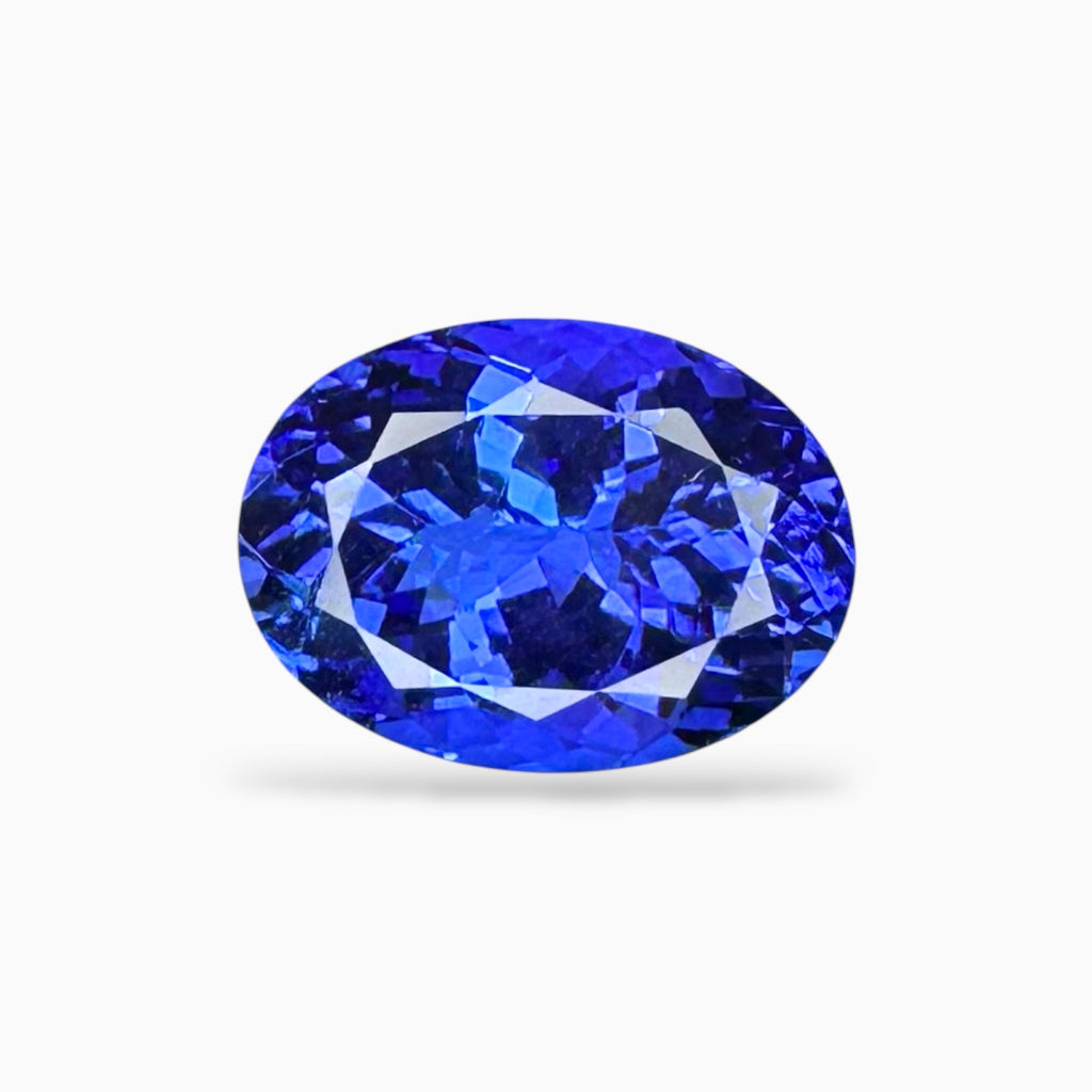 Tanzanite Oval Stone 7.52 Carats 13.9 X 10.2 mm