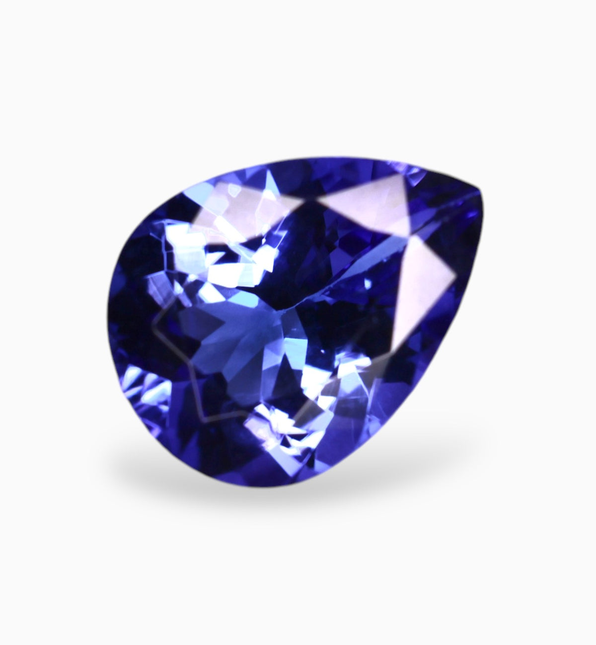 Natural Tanzanite Stone in Pear Shape 1.60 Carats Size 9x7mm