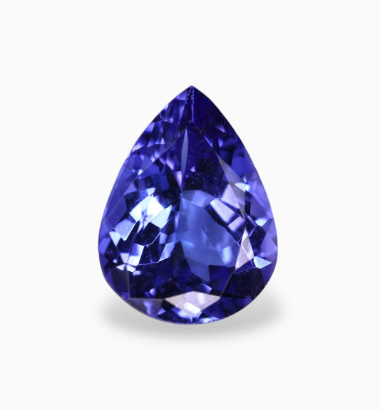 Natural Tanzanite Stone in Pear Shape 1.63 Carats Size 9x6.8mm