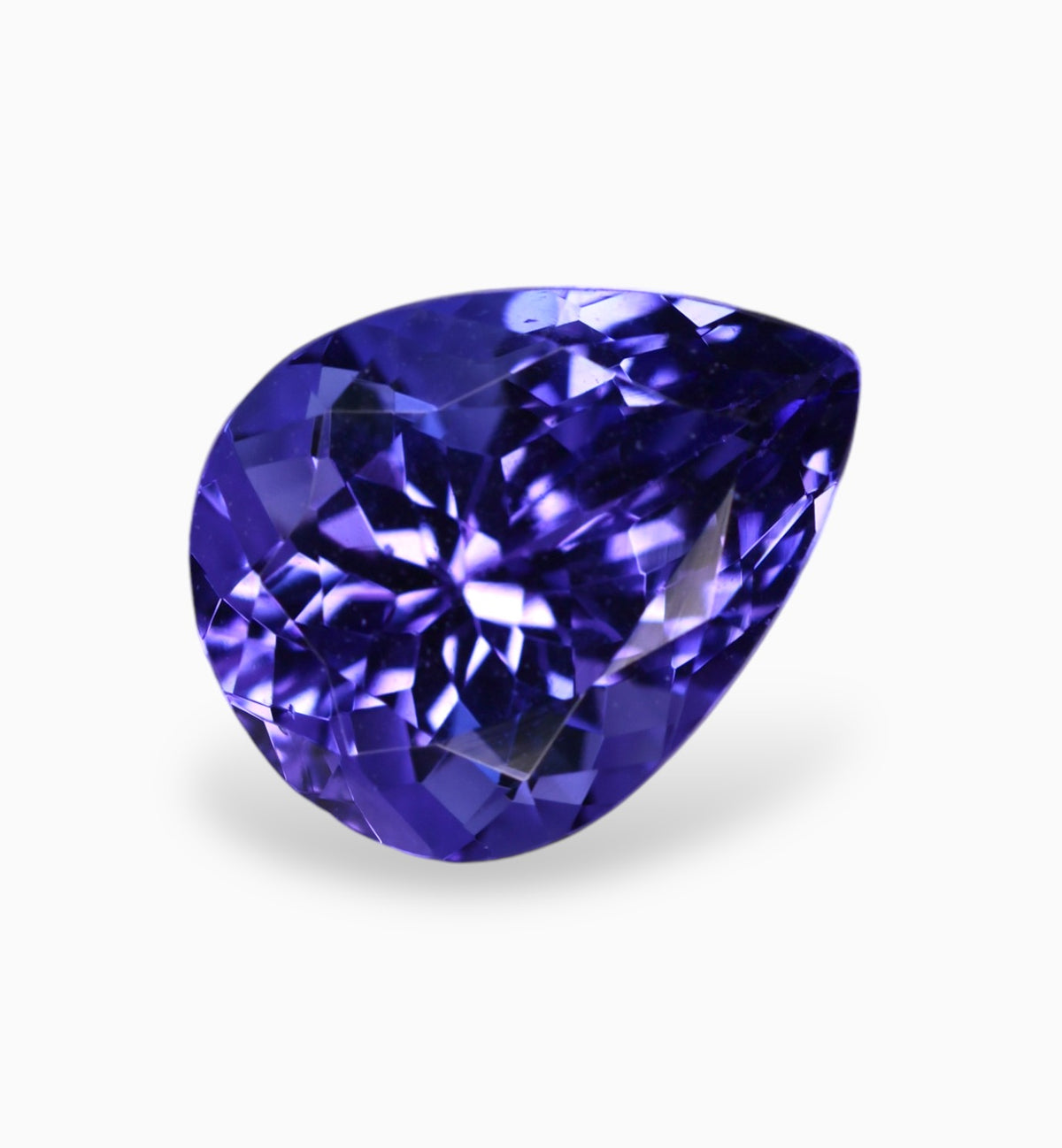 Natural Tanzanite Stone in Pear Shape 1.68 Carats Size 9x6.7mm