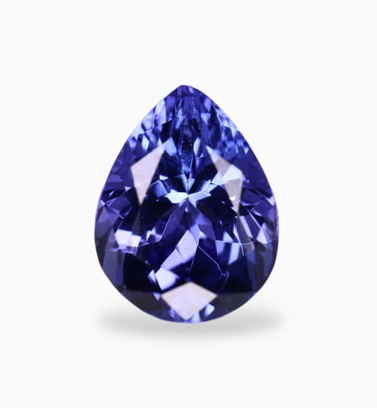 Natural Tanzanite Stone in Pear Shape 1.69 Carats Size 8.8x6.8mm