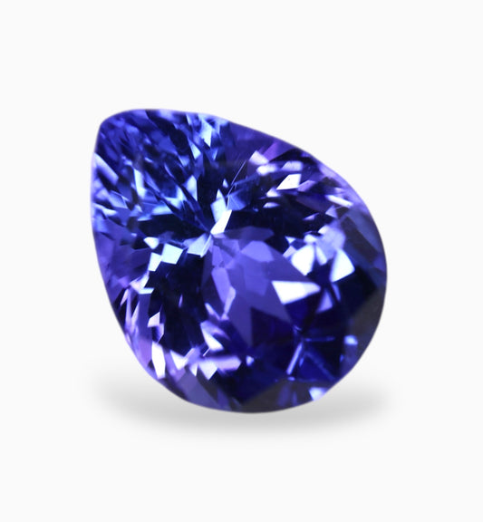 Natural Tanzanite Stone in Pear Shape 1.69 Carats Size 8.8x6.8mm