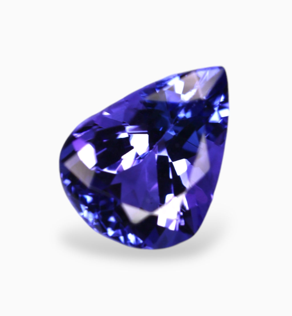 Natural Tanzanite Stone in Pear Shape 1.73 Carats Size 9x7mm