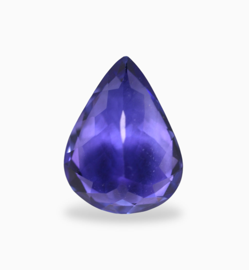 Natural Tanzanite Stone in Pear Shape 1.75 Carats Size 6.8x9mm