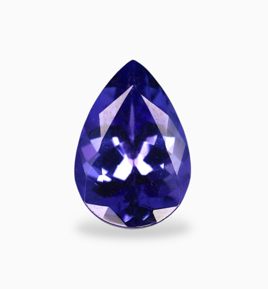 Natural Tanzanite Stone in Pear Shape 1.88 Carats Size 10x7mm