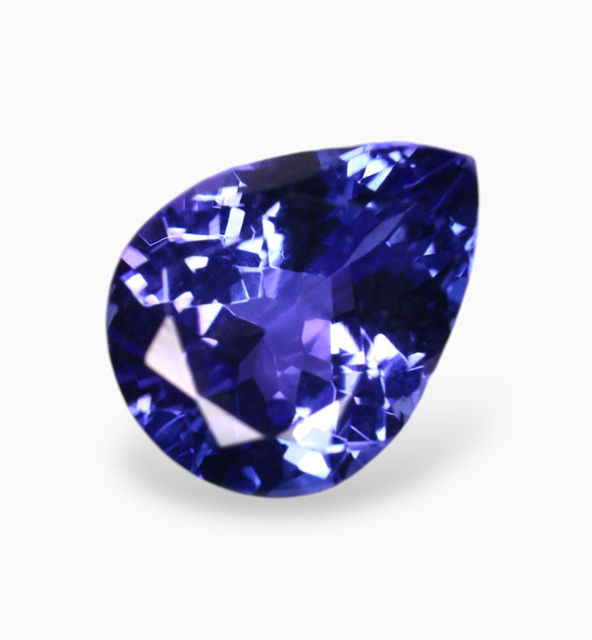 Natural Tanzanite Stone in Pear Shape 1.96 Carats Size 9x7mm