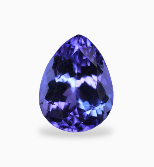 Natural Tanzanite Stone in Pear Shape 2.04 Carats Size 9x7.9mm