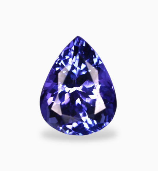 Natural Tanzanite Stone in Pear Shape 2.07 Carats Size 9x7mm