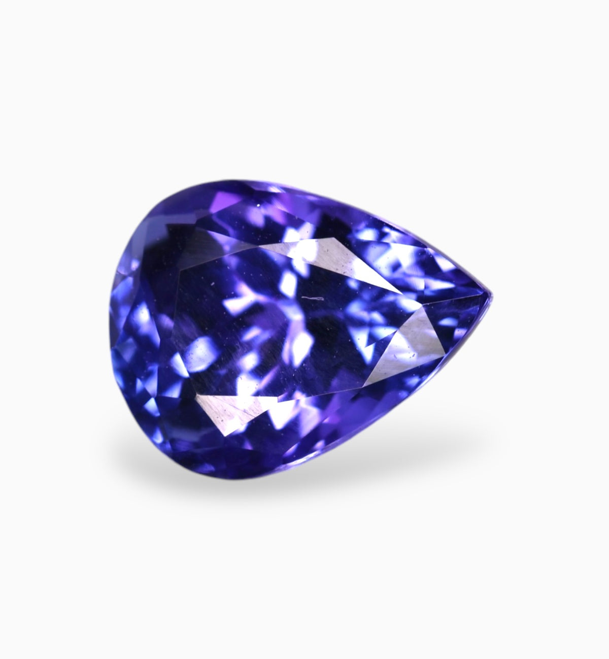 Natural Tanzanite Stone in Pear Shape 2.07 Carats Size 9x7mm