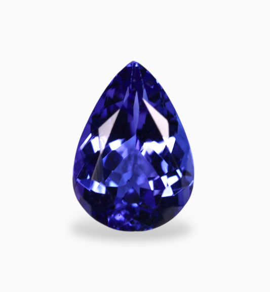 Natural Tanzanite Stone in Pear Shape 2.30 Carats Size 10x7mm