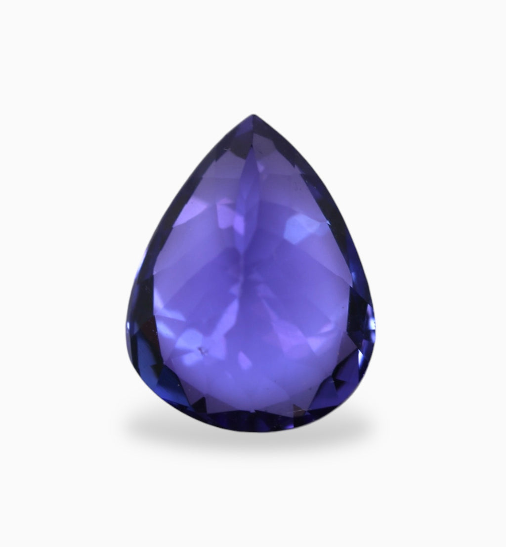 Natural Tanzanite Stone in Pear Shape 2.65 Carats Size 10x7.6mm