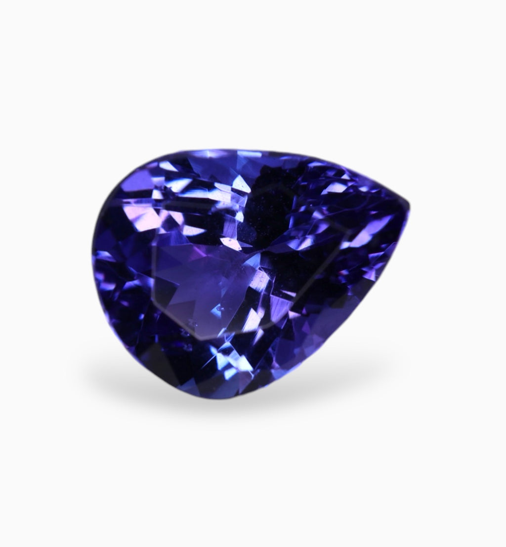 Natural Tanzanite Stone in Pear Shape 2.65 Carats Size 10x7.6mm