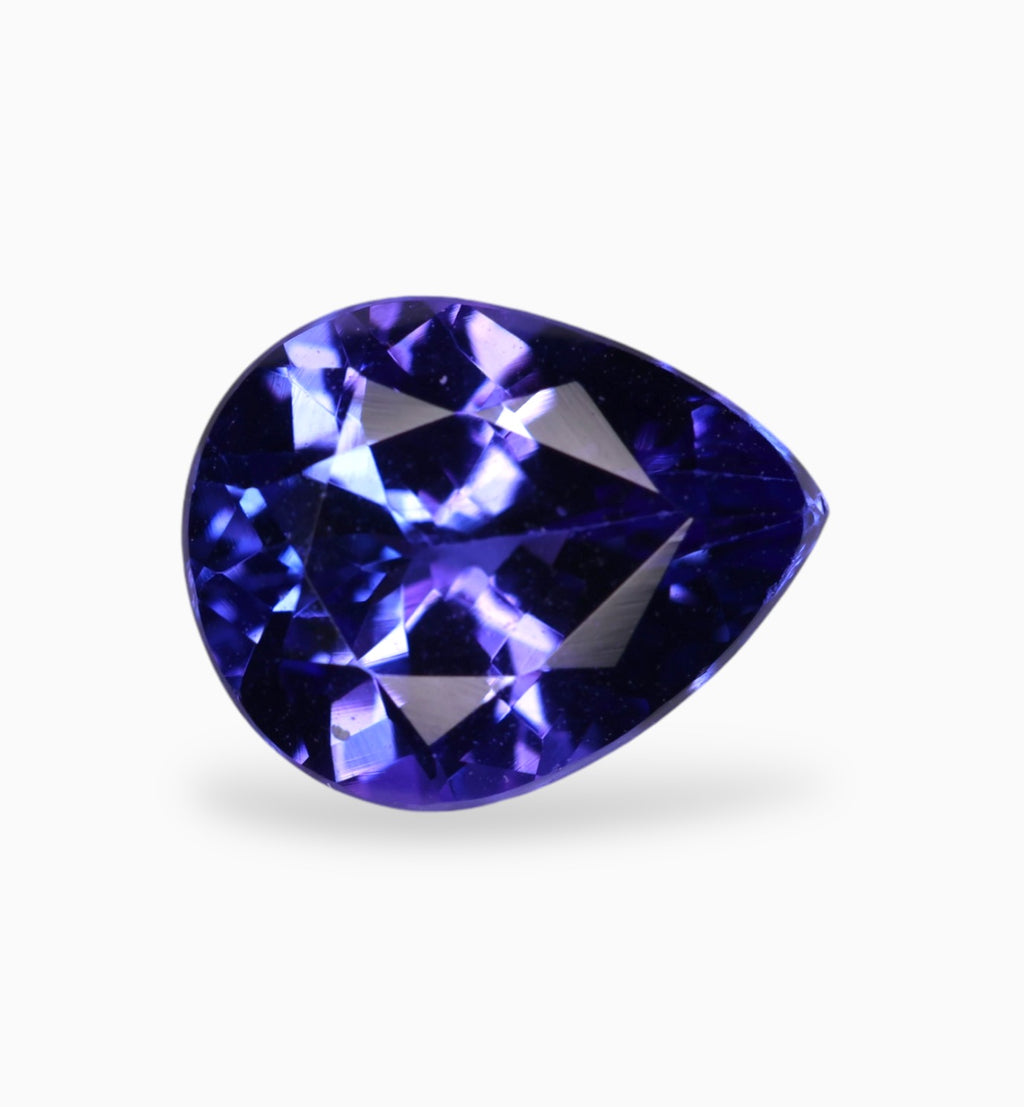 Natural Tanzanite Stone in Pear Shape 2.69 Carats Size 10x8mm
