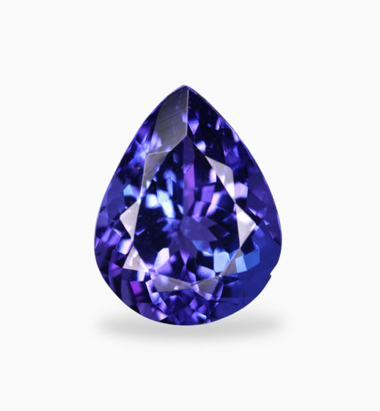 Natural Tanzanite Stone in Pear Shape 2.80 Carats Size 10x7.9mm