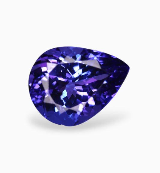 Natural Tanzanite Stone in Pear Shape 2.80 Carats Size 10x7.9mm