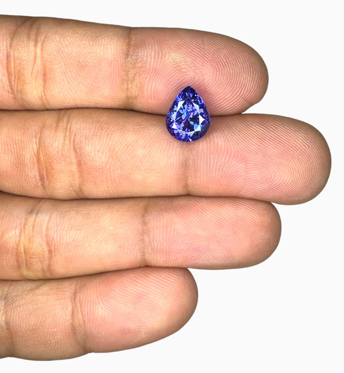 Natural Tanzanite Stone in Pear Shape 2.80 Carats Size 10x7.9mm