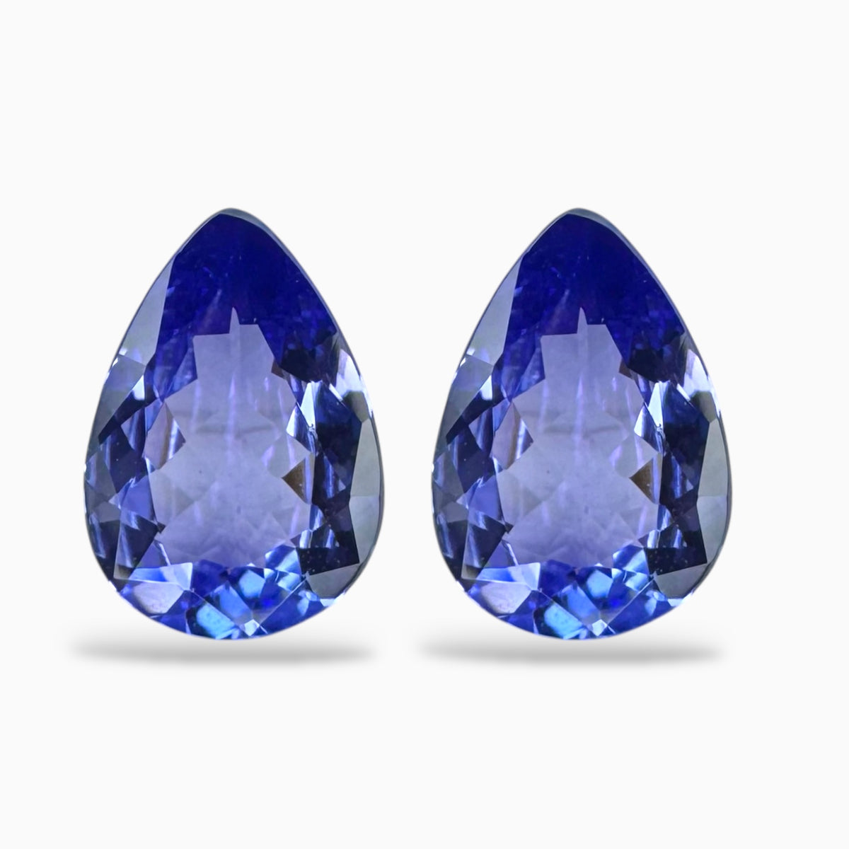 Tanzanite Pear Stone Pair For Earring 3.30 Carats 10.2 X 7 mm