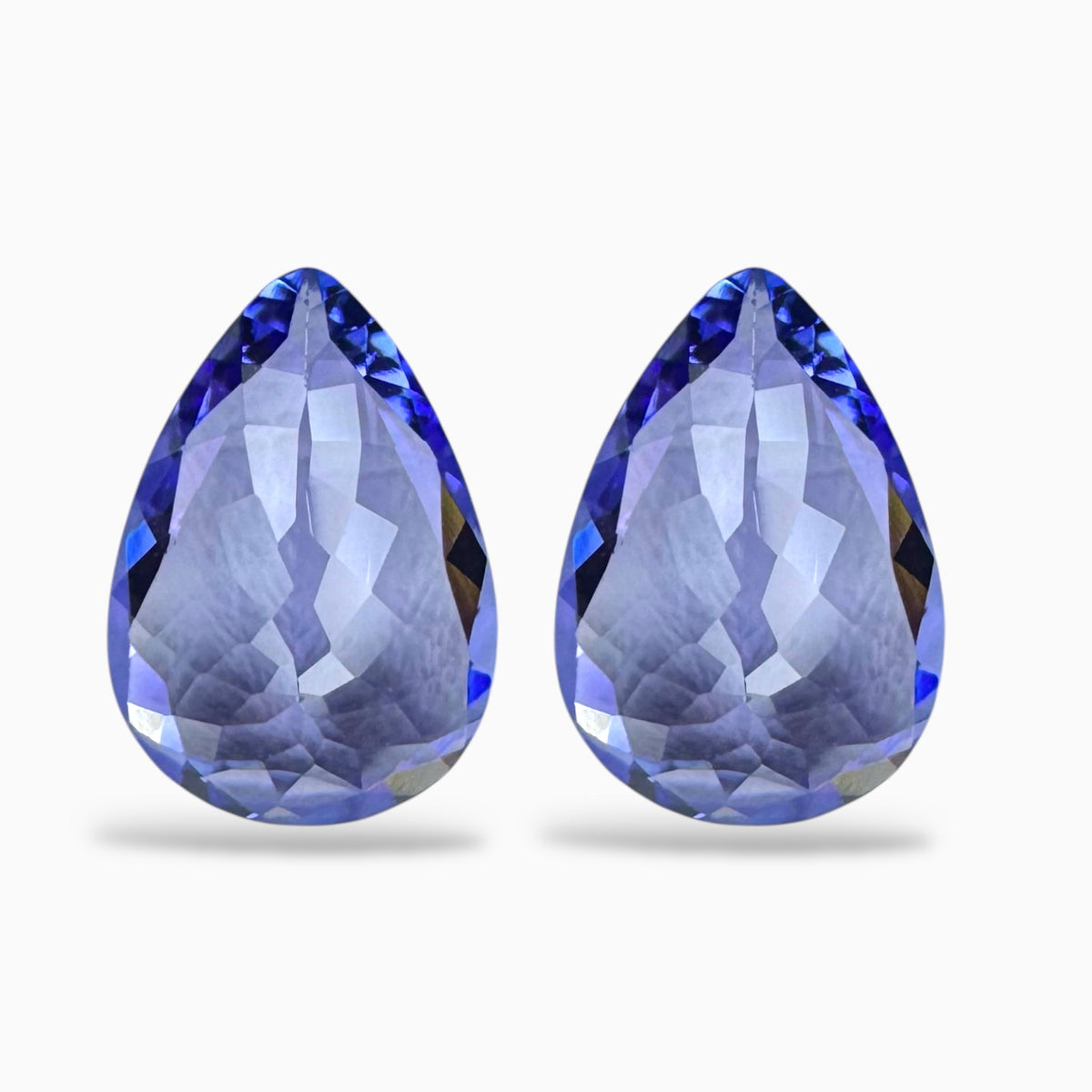Tanzanite Pear Stone Pair For Earring 3.30 Carats 10.2 X 7 mm
