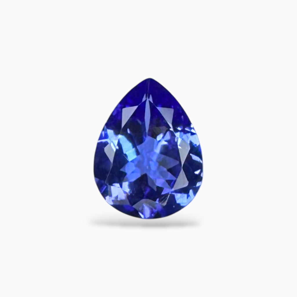 Tanzanite Pear Stone Pair For Jewellery 3.20 Carats 9.1 X 7.1 mm