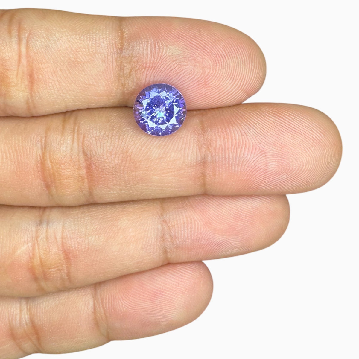 Tanzanite Round Stone 3.57 Carats 9.4 mm