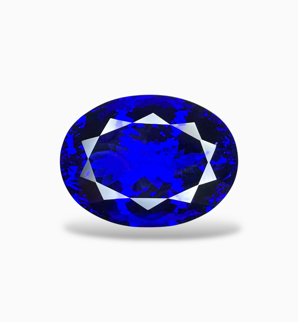Tanzanite Stone Oval Cut 37.64 Carats 23.3 X 17.3 mm