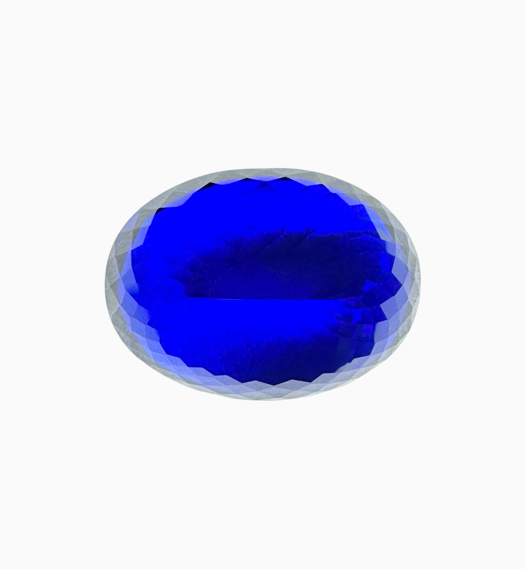 Tanzanite Stone Oval Cut 37.64 Carats 23.3 X 17.3 mm